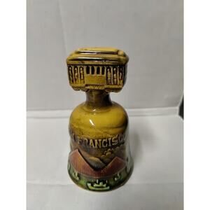 Vtg San Francisco California Souvenir Mini Bell SNCO Japan Trolley Chime Missing